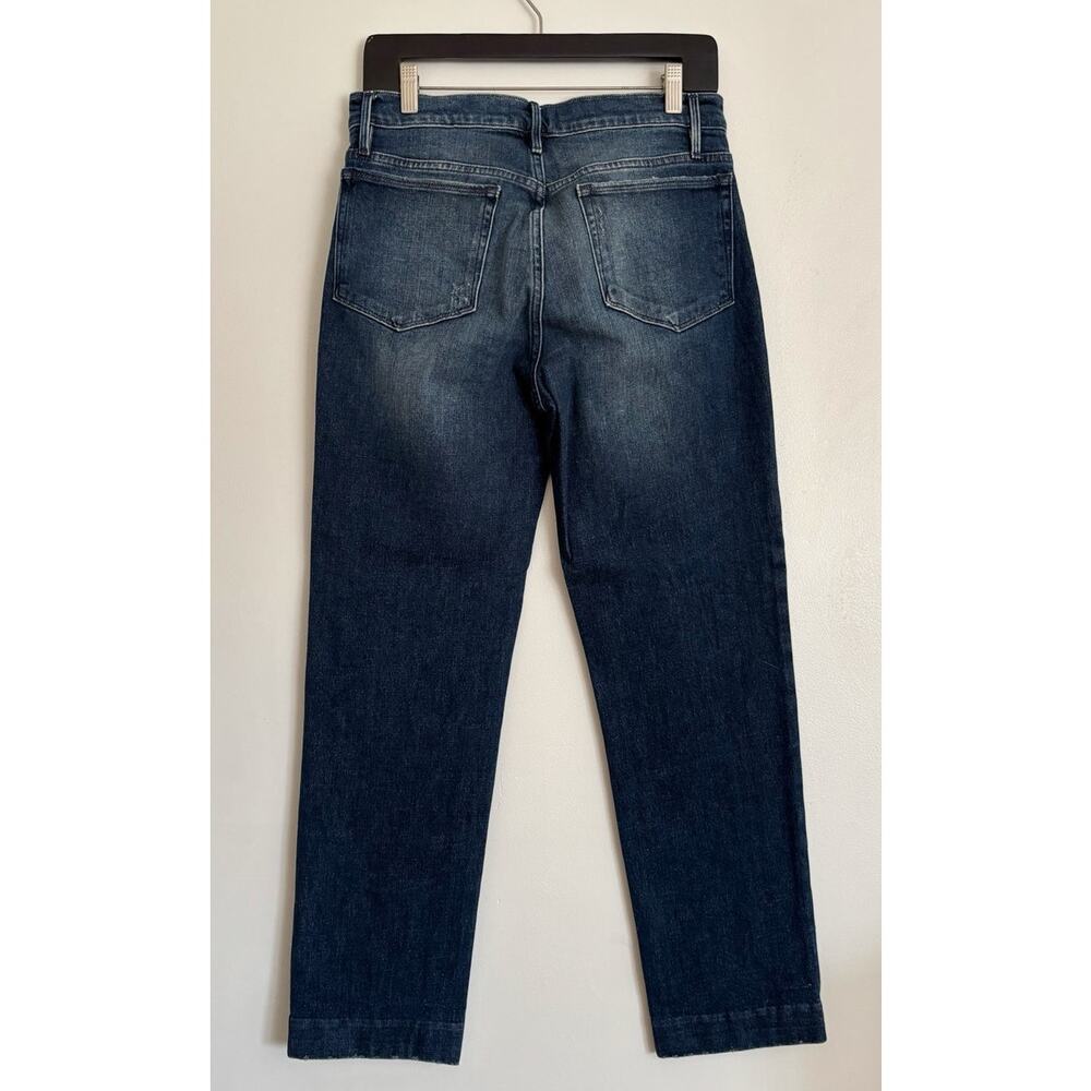 Dark Wash Women's FRAME Lola Le Nouveau Straight Jeans 28 - Picture 4 of 7